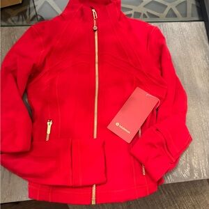 Authentic lululemon Lunar New Year Oxford Red define cropped jacket size 4